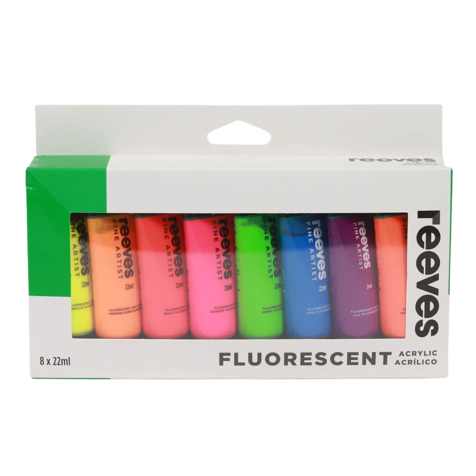 ■ Reeves Acrylic Set 8 x 22ml - Fluorescent Colours