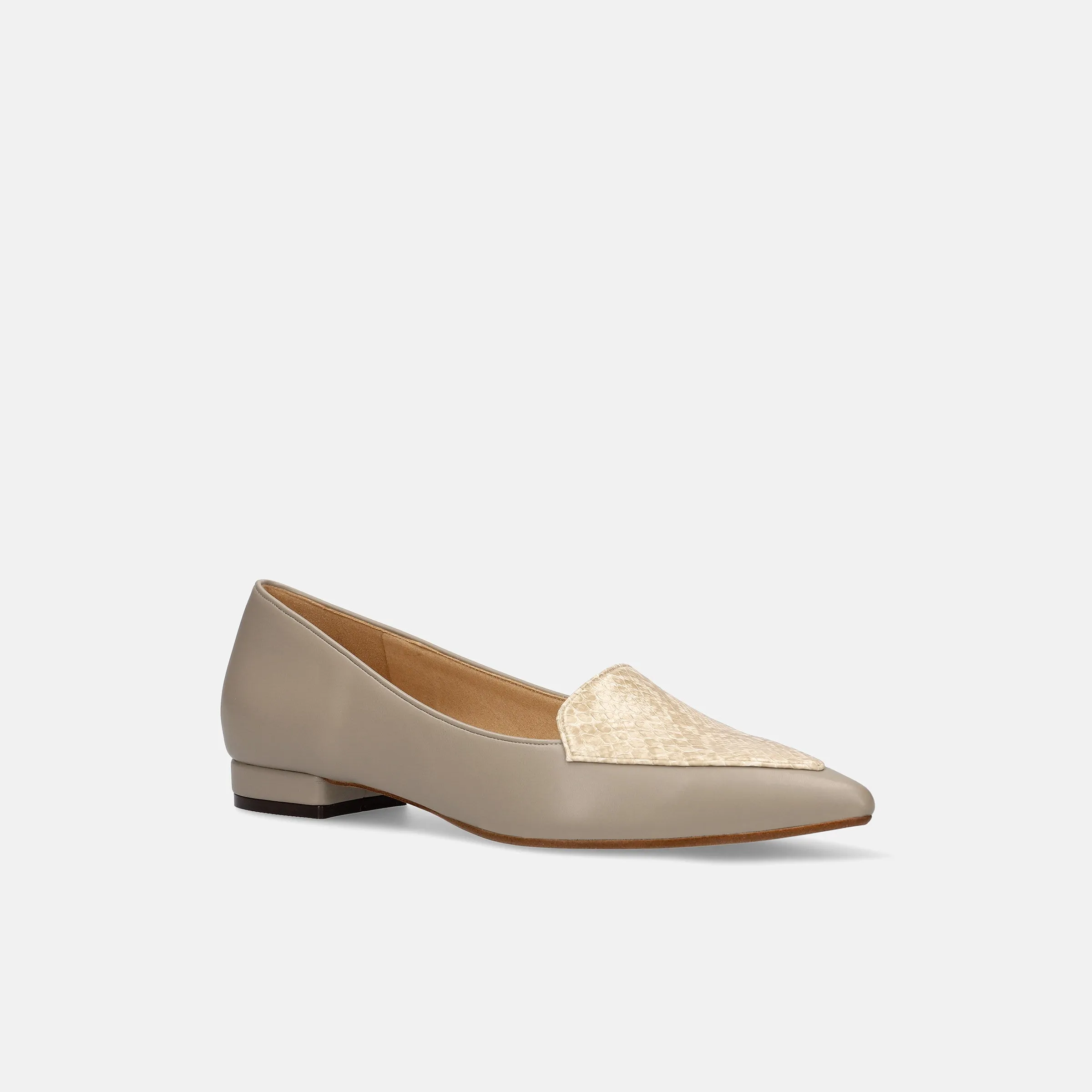15% OFF: 2024SSBI: Deep instep design flat shoes (4767) Beige/C
