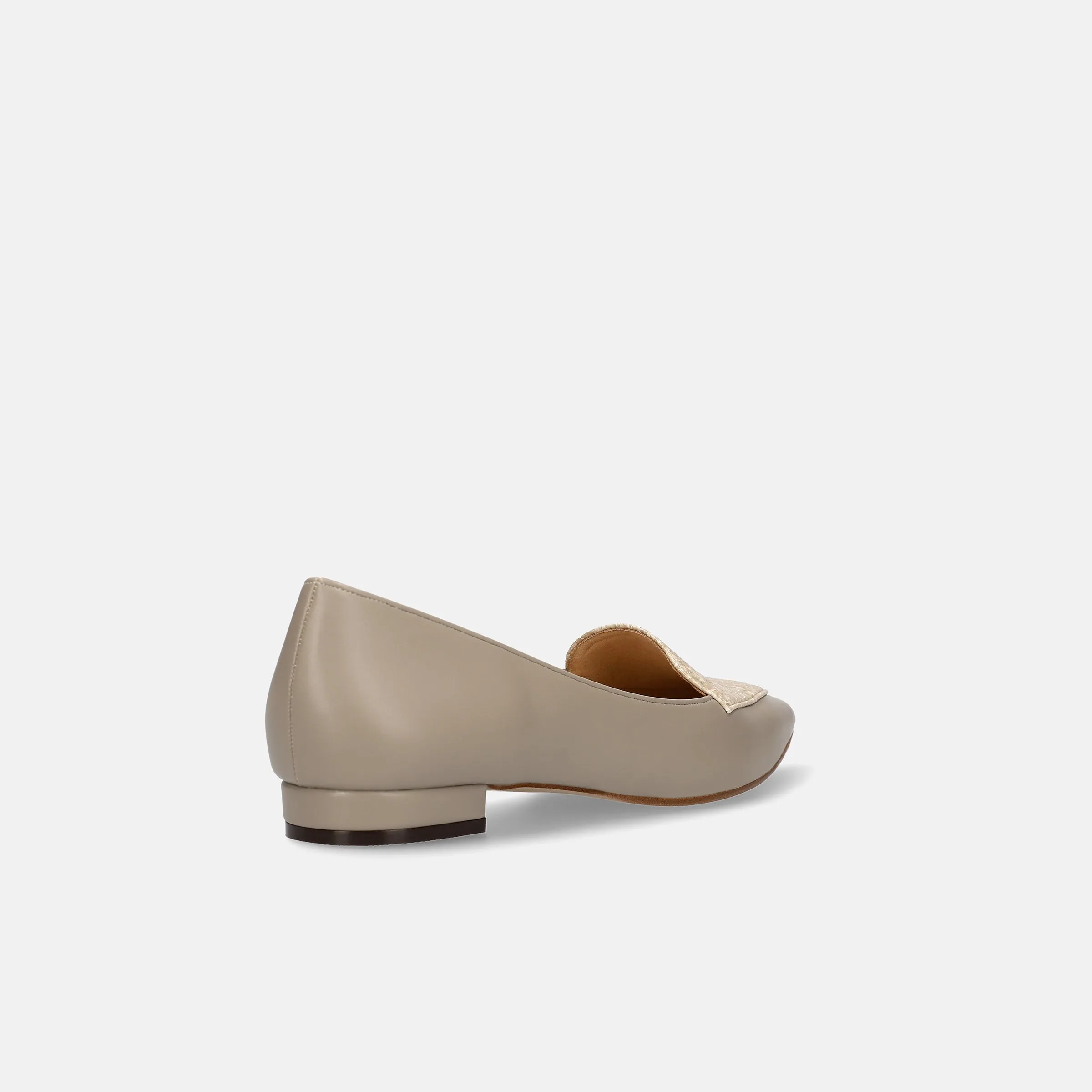 15% OFF: 2024SSBI: Deep instep design flat shoes (4767) Beige/C