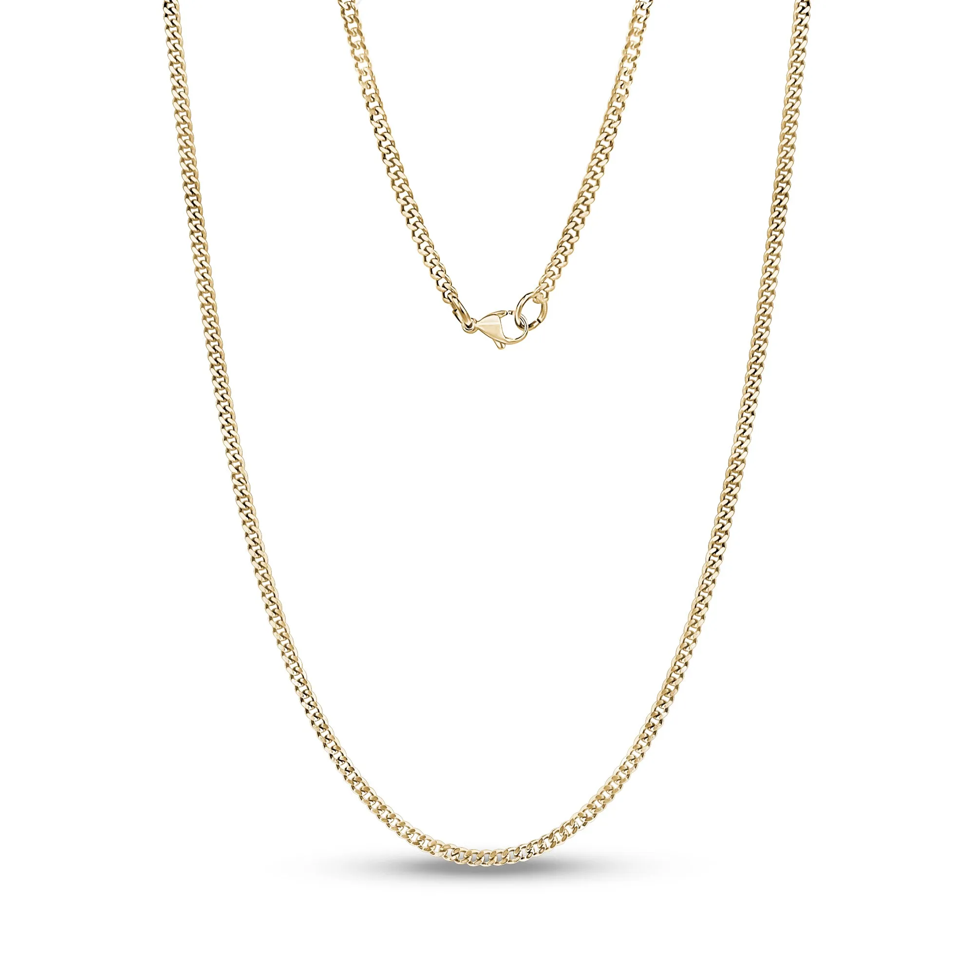 2mm Thin Cuban Link Chain