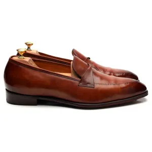 'Antibes' Tan Brown Leather Loafers UK 12 E