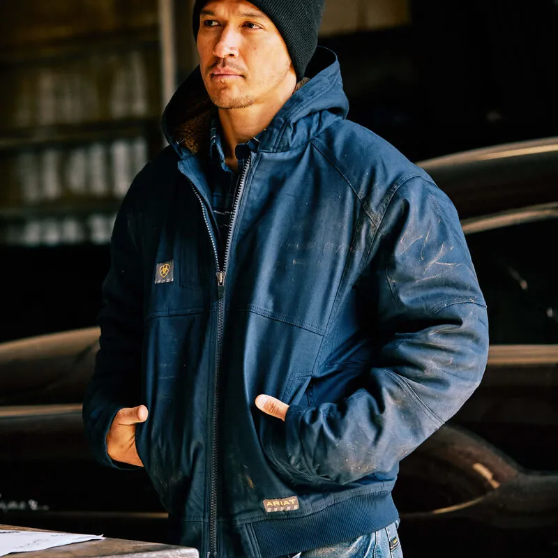 Ariat Men's Rebar DuraCanvas Workwear Jacket Navy - 10041539