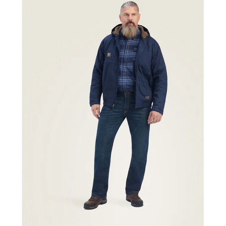 Ariat Men's Rebar DuraCanvas Workwear Jacket Navy - 10041539