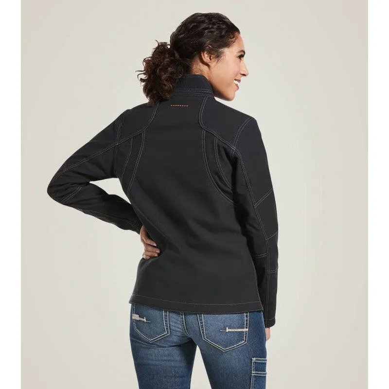 Ariat Women's Rebar Stretch Canvas Softshell Jacket Black - 10032915