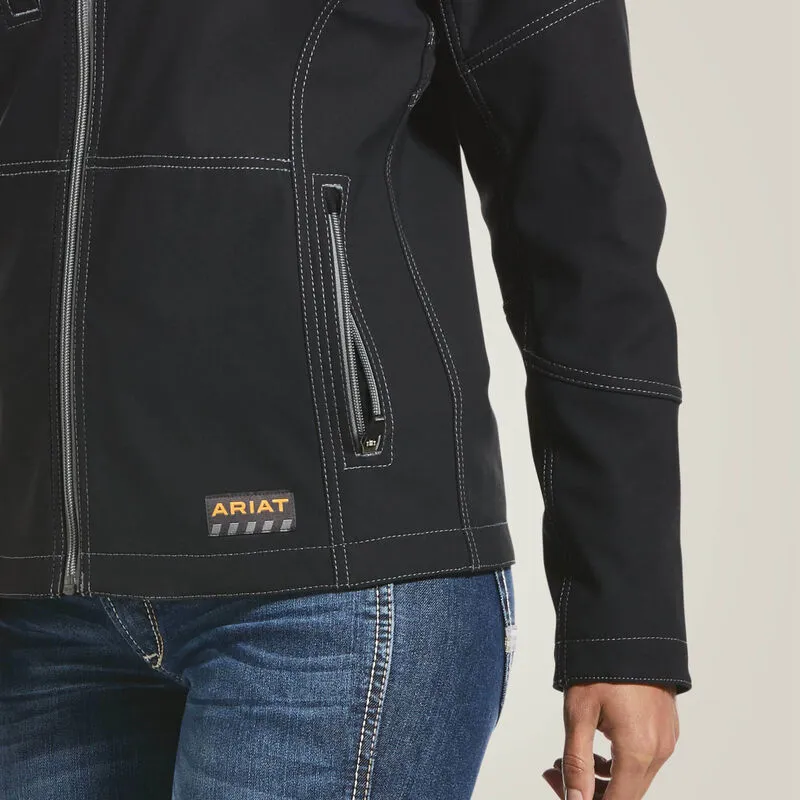 Ariat Women's Rebar Stretch Canvas Softshell Jacket Black - 10032915