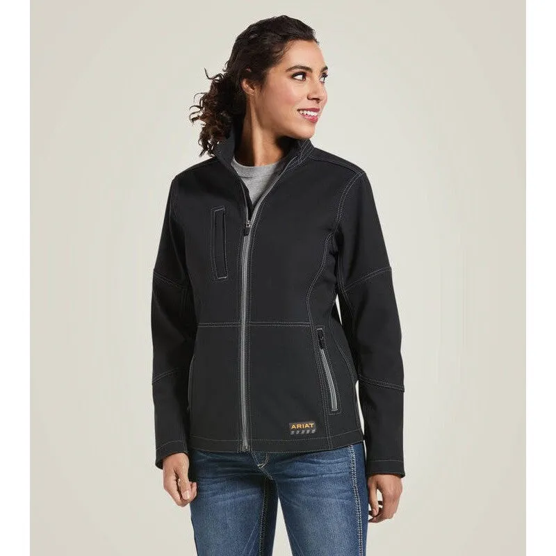 Ariat Women's Rebar Stretch Canvas Softshell Jacket Black - 10032915