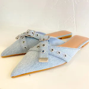 Assert Denim Mules