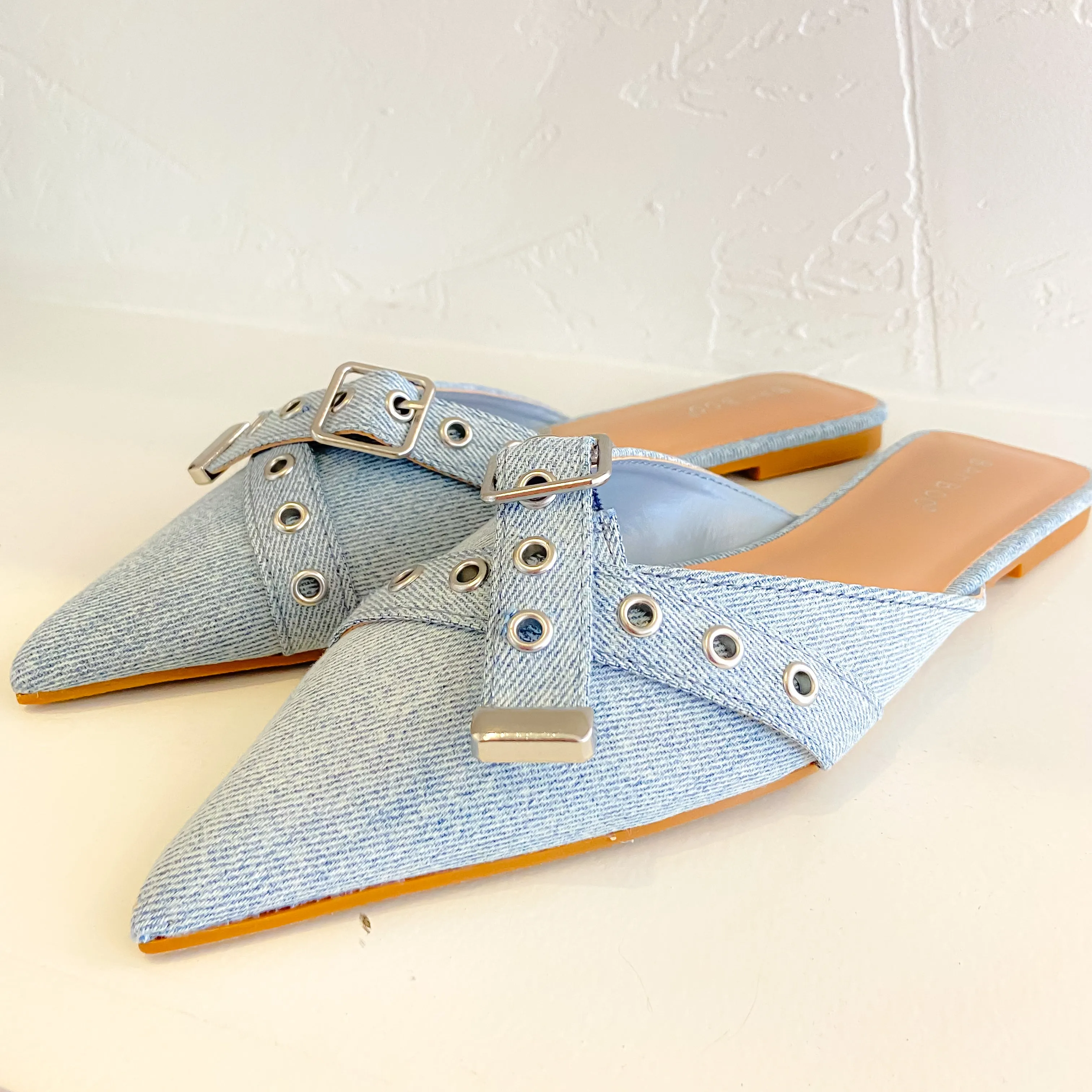 Assert Denim Mules