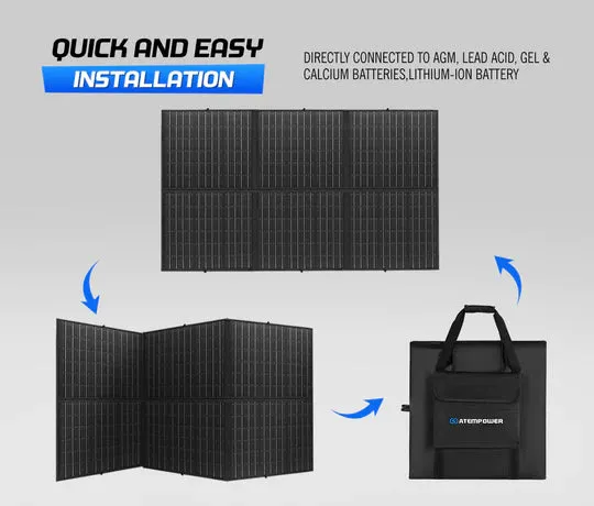 ATEM POWER 300W Folding Solar Panel Blanket 12V With Controller