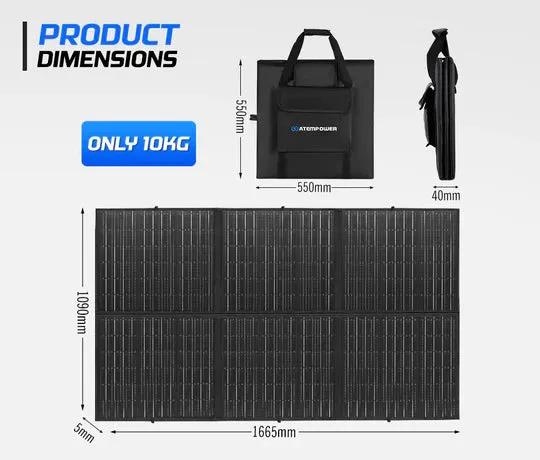 ATEM POWER 300W Folding Solar Panel Blanket 12V With Controller