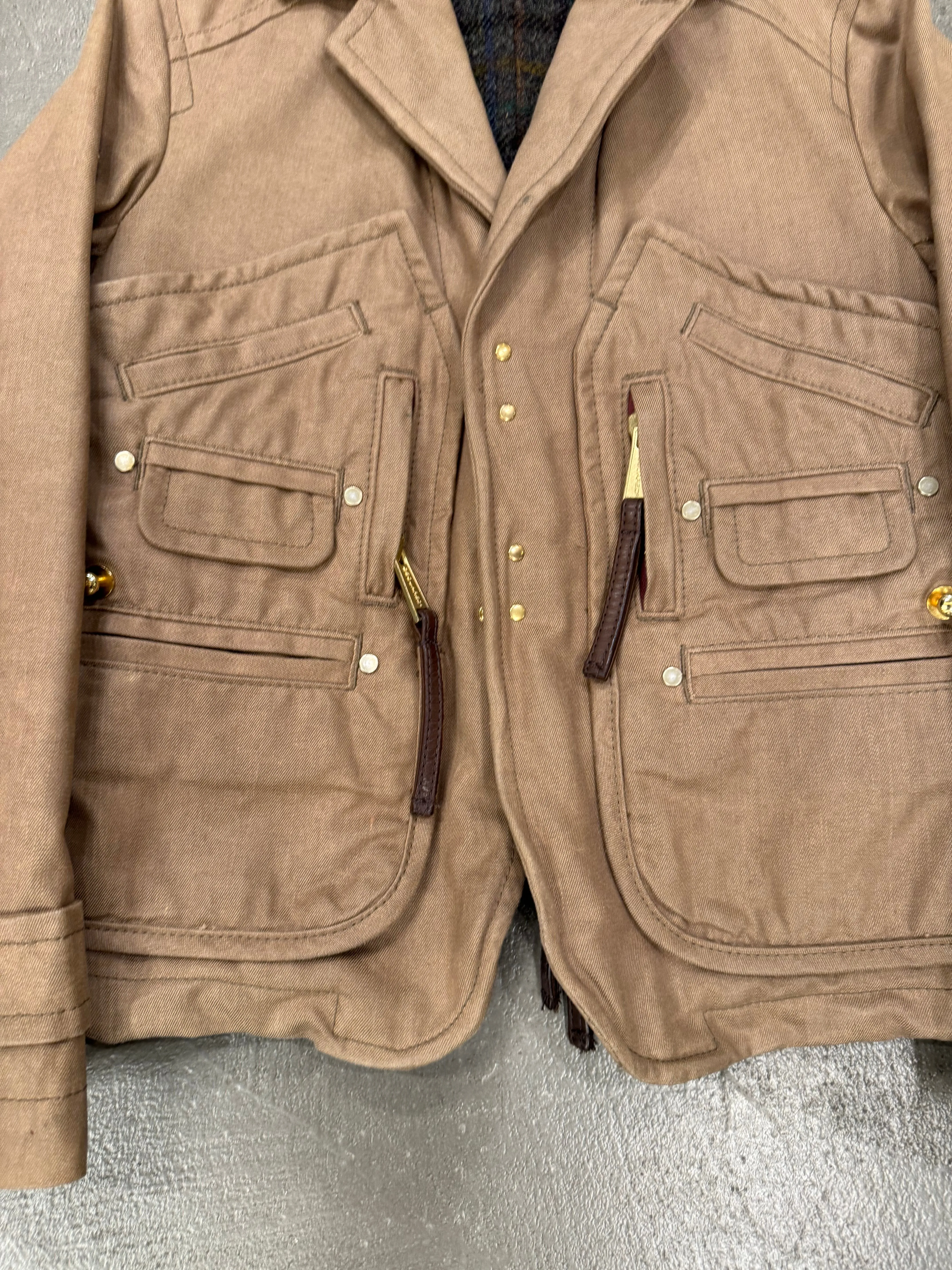 A/W2006 Dsquared2 metal wire multi pocket jacket