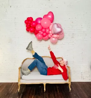 (BABY) BE MINE! Organic Tiny Bubble MINI-MINI Balloon Garland (the minniest)