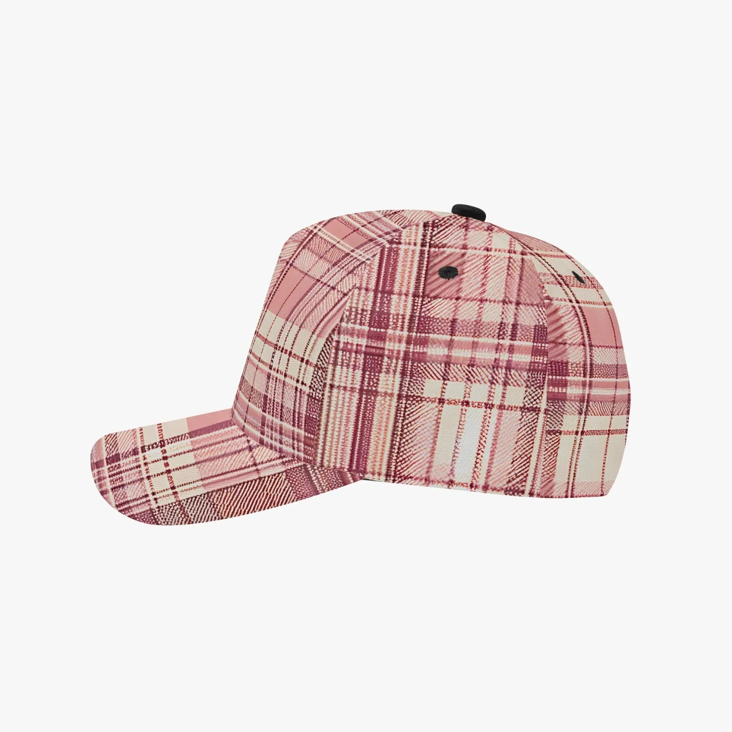 Bad Pink Plaid - Baseball Cap