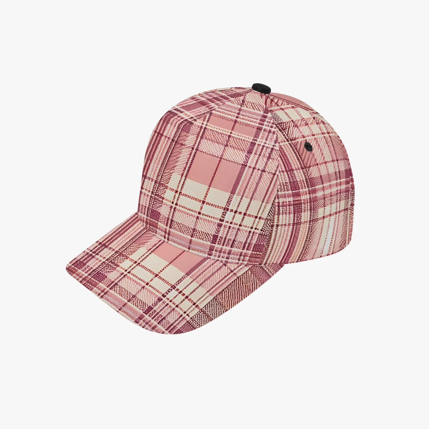 Bad Pink Plaid - Baseball Cap