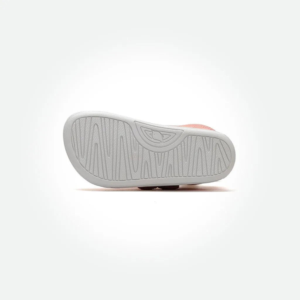 Badii Barefoot Sneakers - Carrot Orange On White