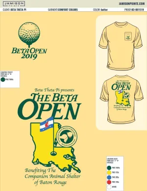 Beta Theta Pi Louisiana State University Philanthropy Fall T-Shirt