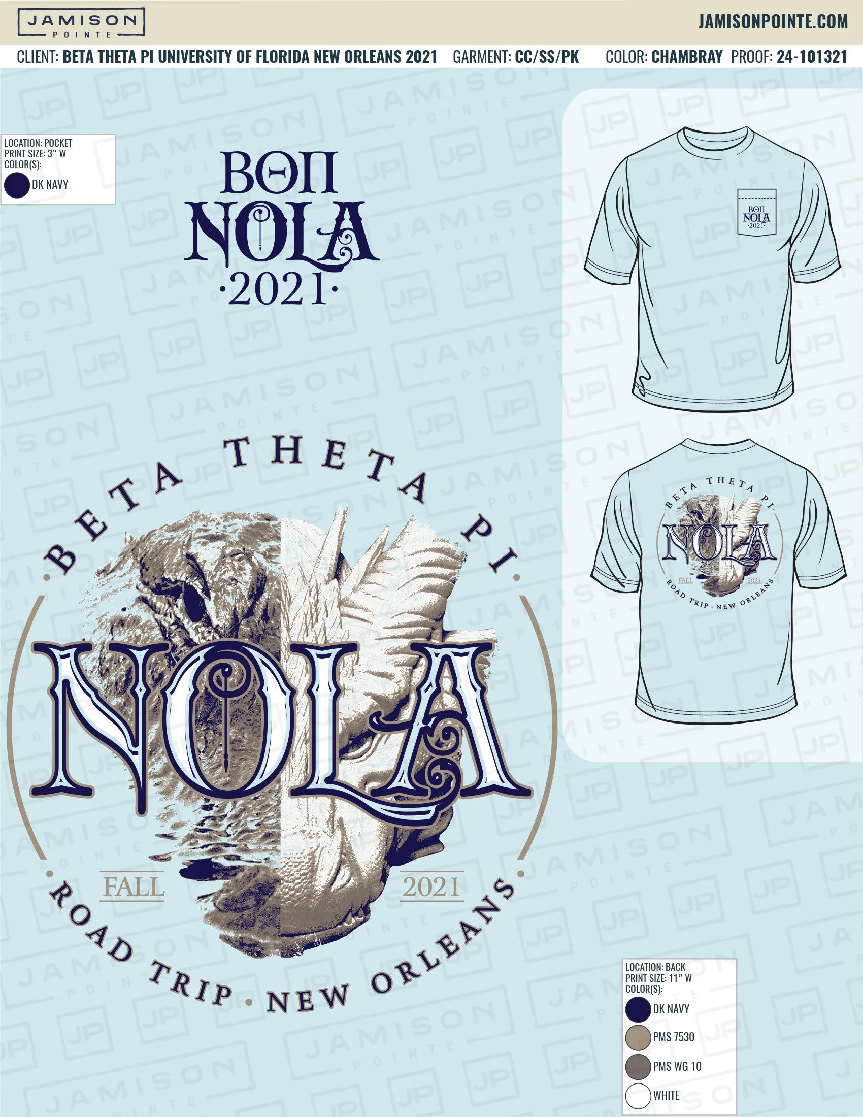 Beta Theta Pi University of Florida Orleans T-Shirt