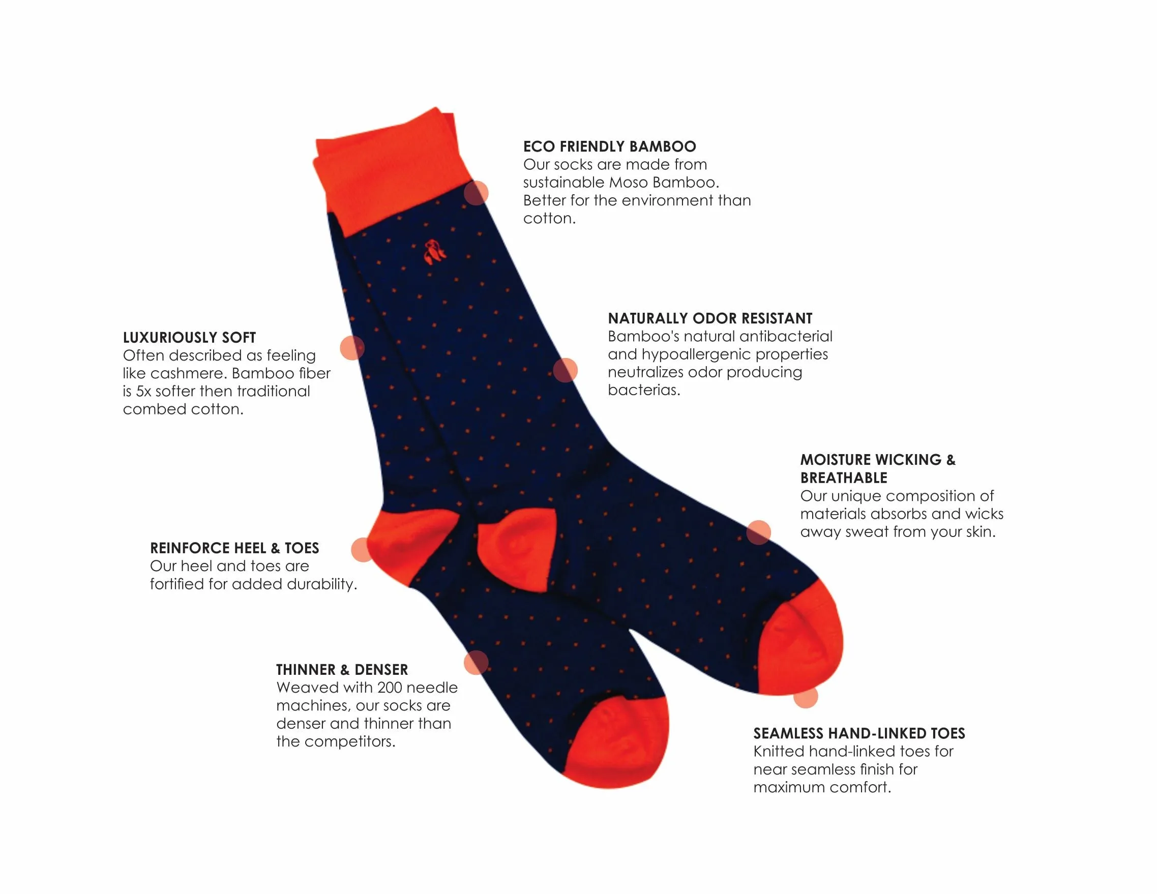 Black Anchor Bamboo Socks by Swole Panda, Size 7-11