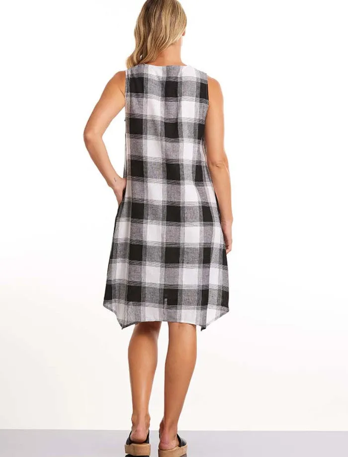 Black Check Dress