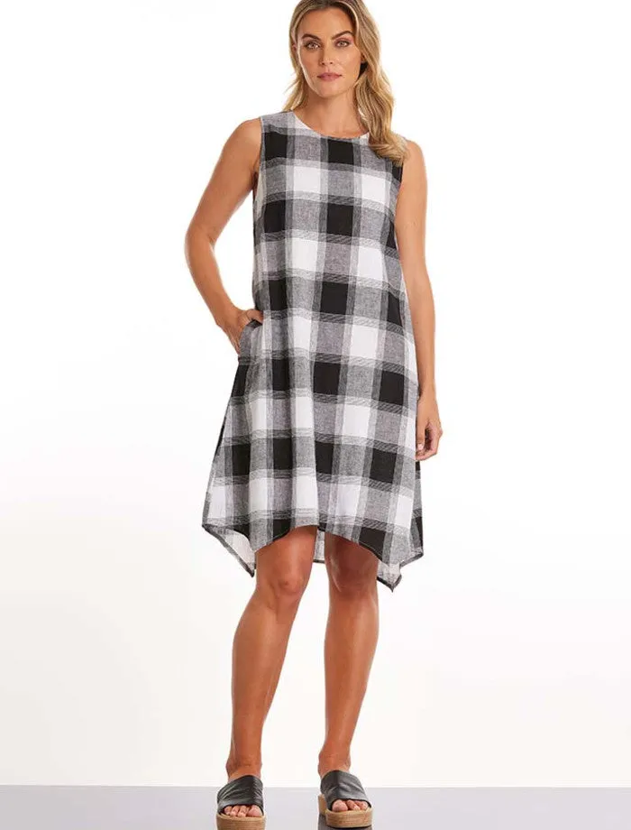 Black Check Dress