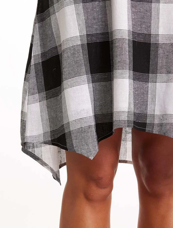 Black Check Dress