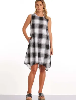 Black Check Dress