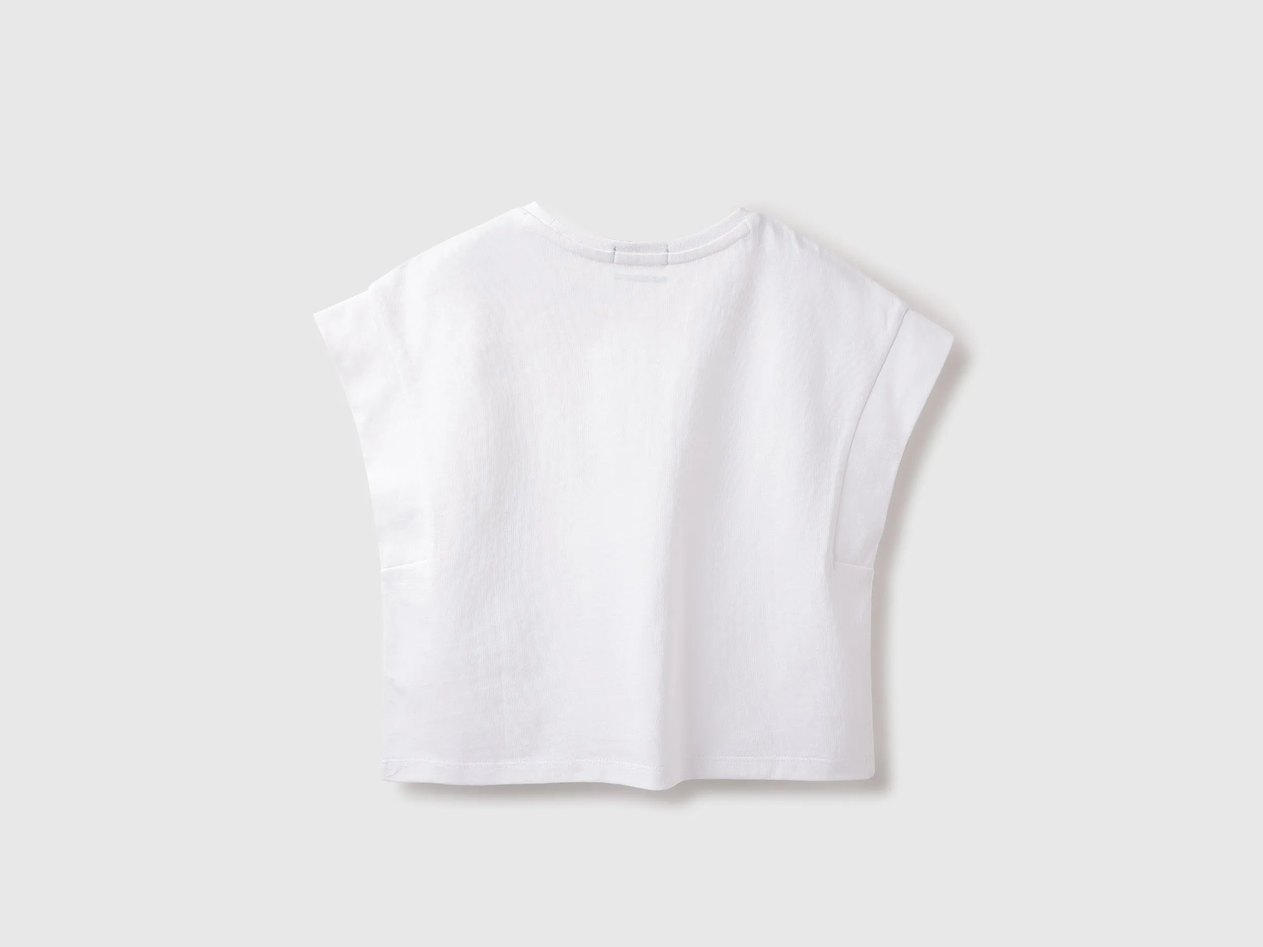 Boxy Fit Round Neck Applique T-shirt