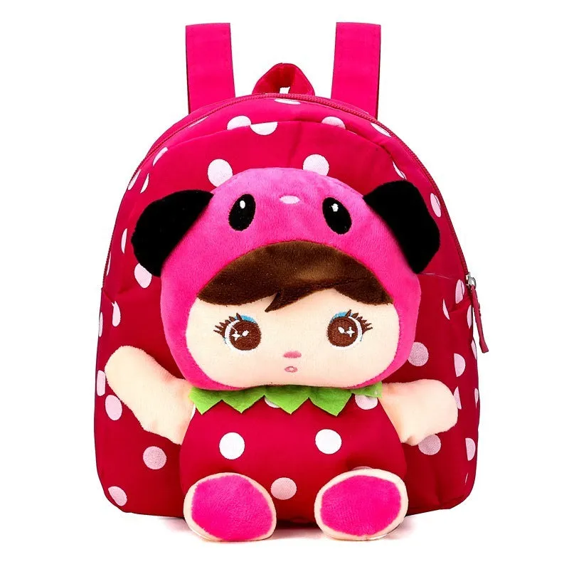 Boys And Girls Cartoon Cute Canvas Doll Backpack