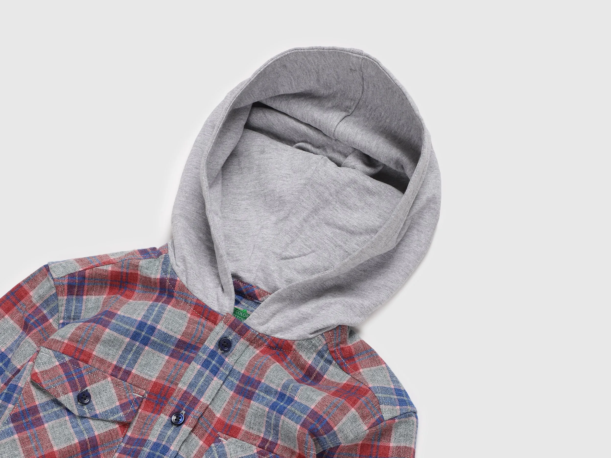 Boys Check Shirt With Shirt