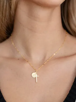 Bracha Hopeful Cross Necklace