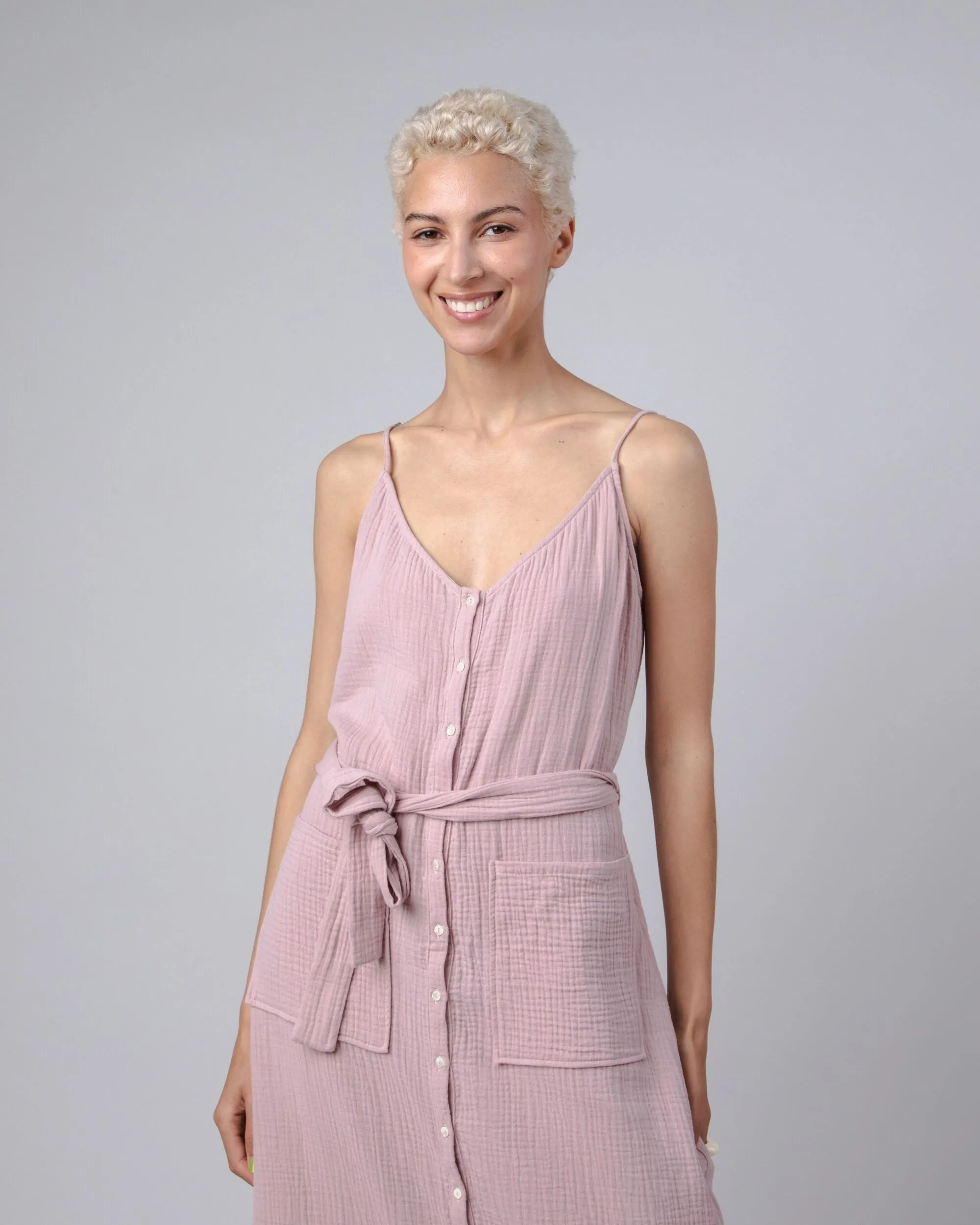 Bubble Long Dress Pink