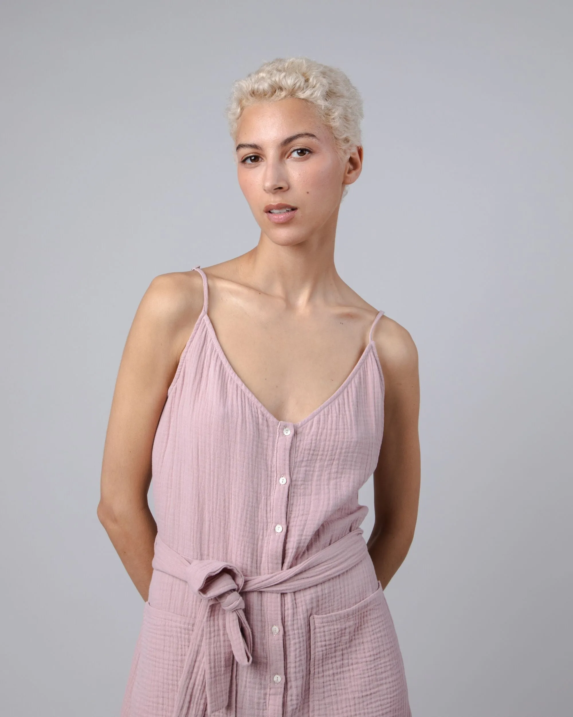 Bubble Long Dress Pink