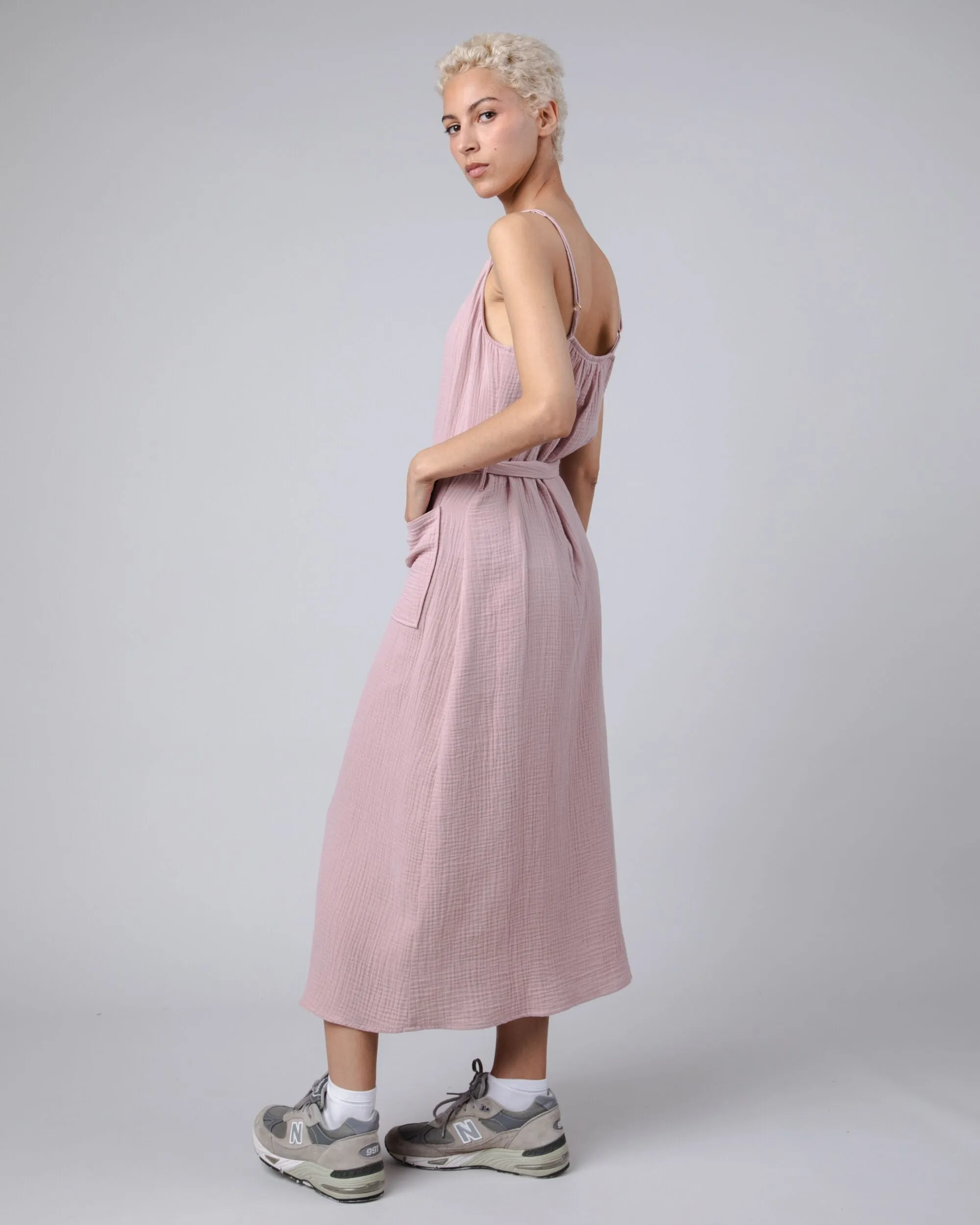 Bubble Long Dress Pink