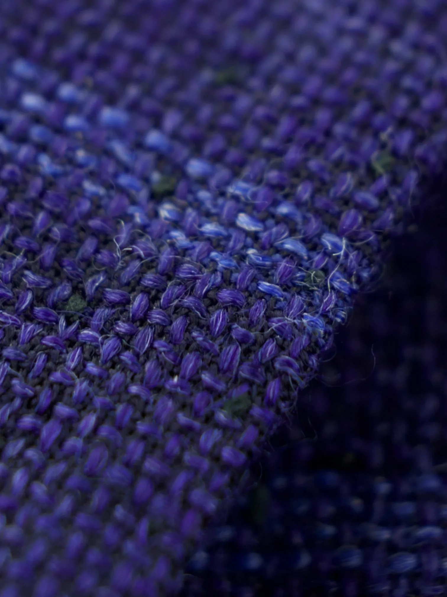 Cesare Attolini Royal Blue Wool & Silk Hopsack Windowpane Jacket