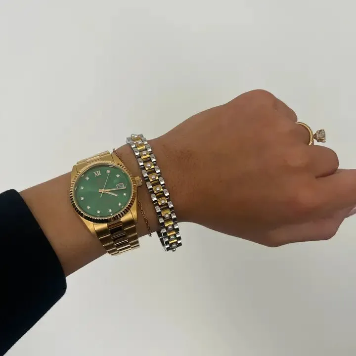 Chansuttpearls: Thin Watch Band Bracelet