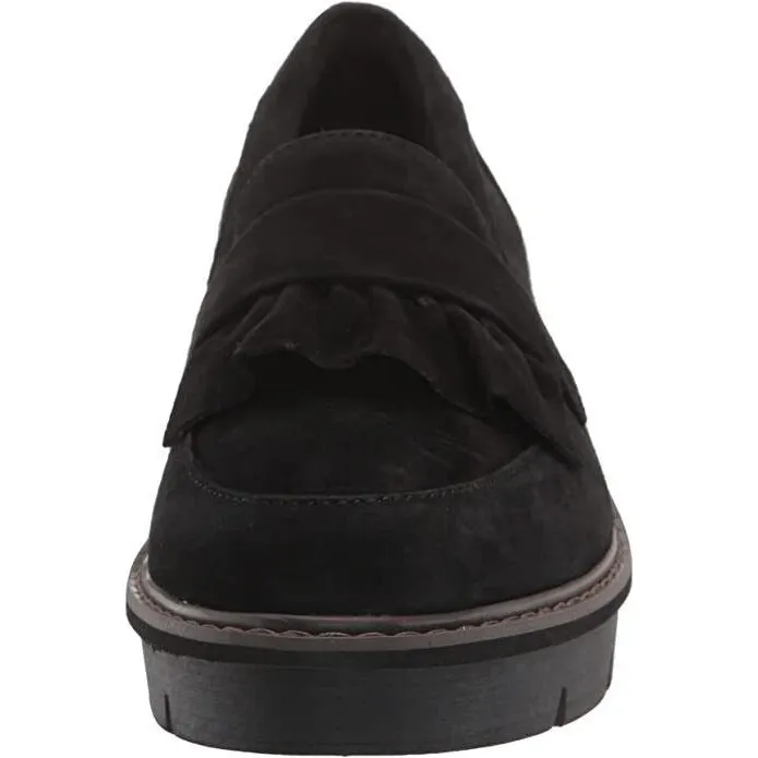 Clarks Women's Airabell Slip Black Suede 26163328
