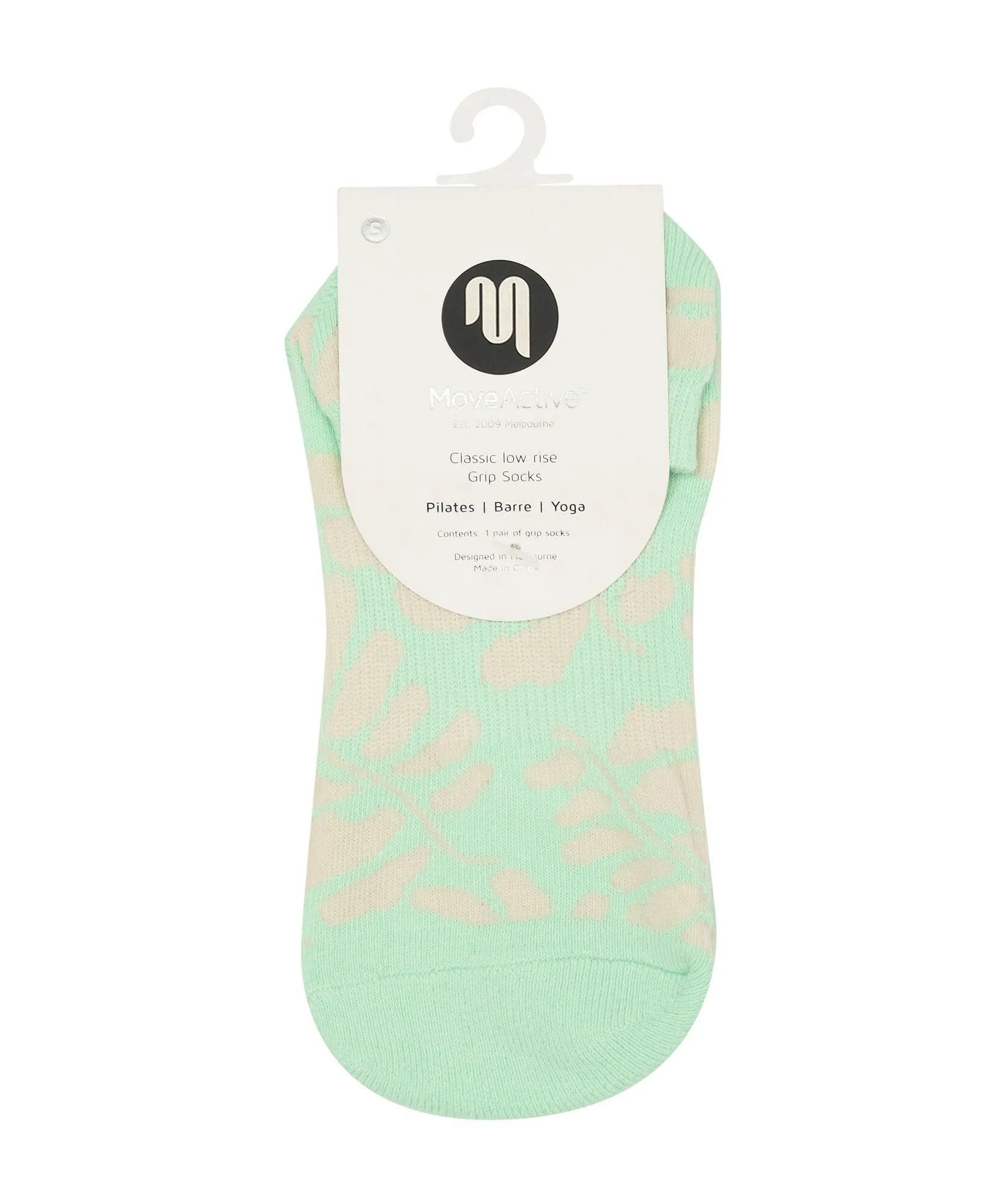 Classic Low Rise Grip Socks - Mint Canvas