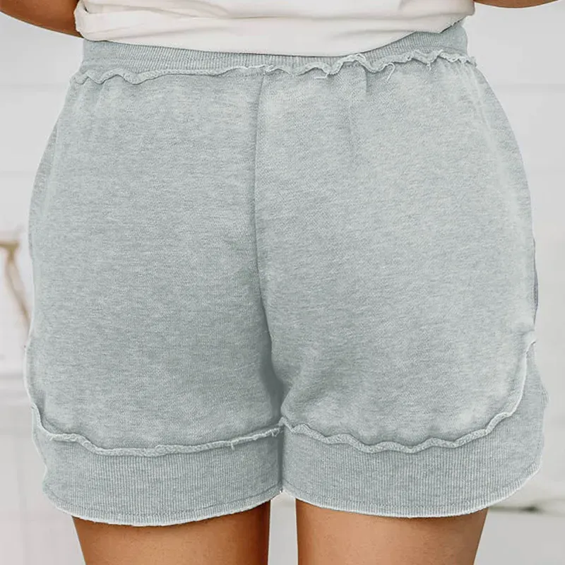 ComfyWave High-Waist Drawstring Sweat Shorts