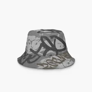 Concrete Graffiti Script Bucket Hat