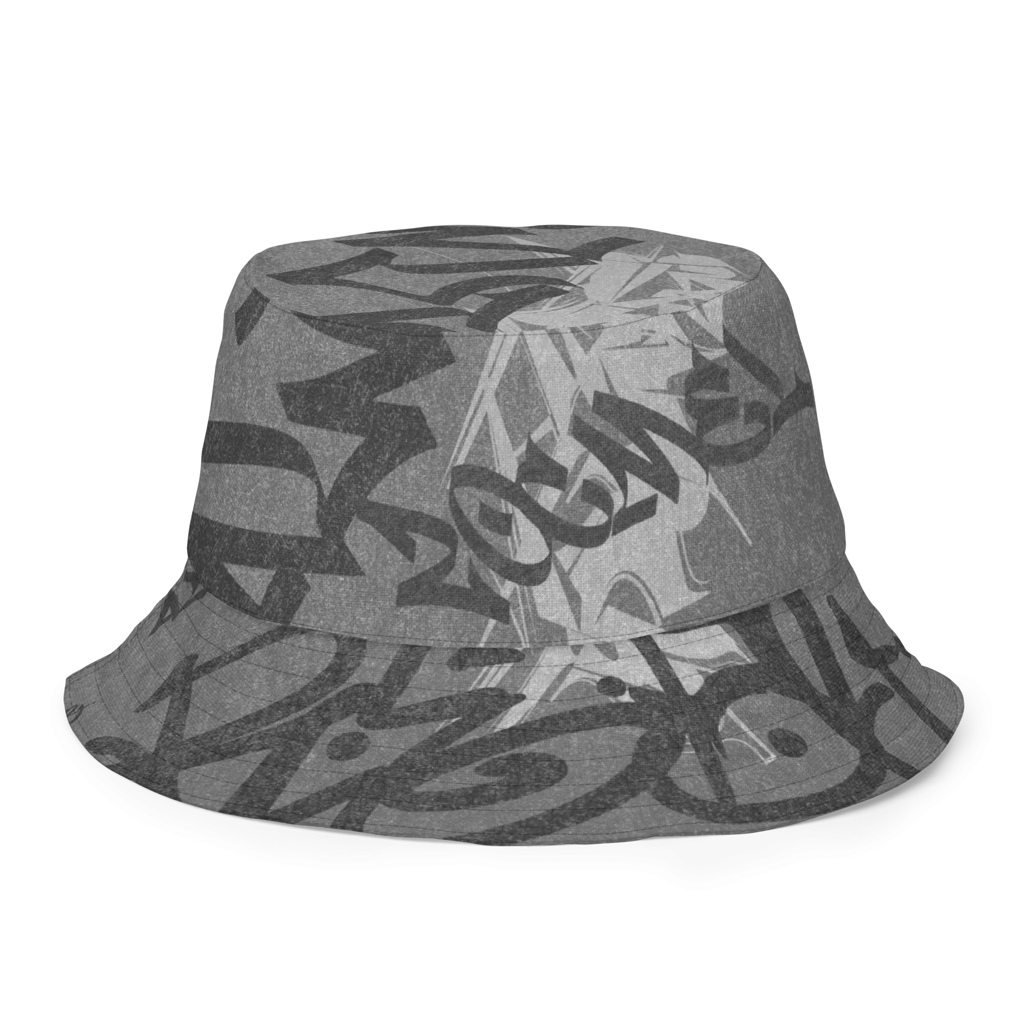 Concrete Graffiti Script Bucket Hat