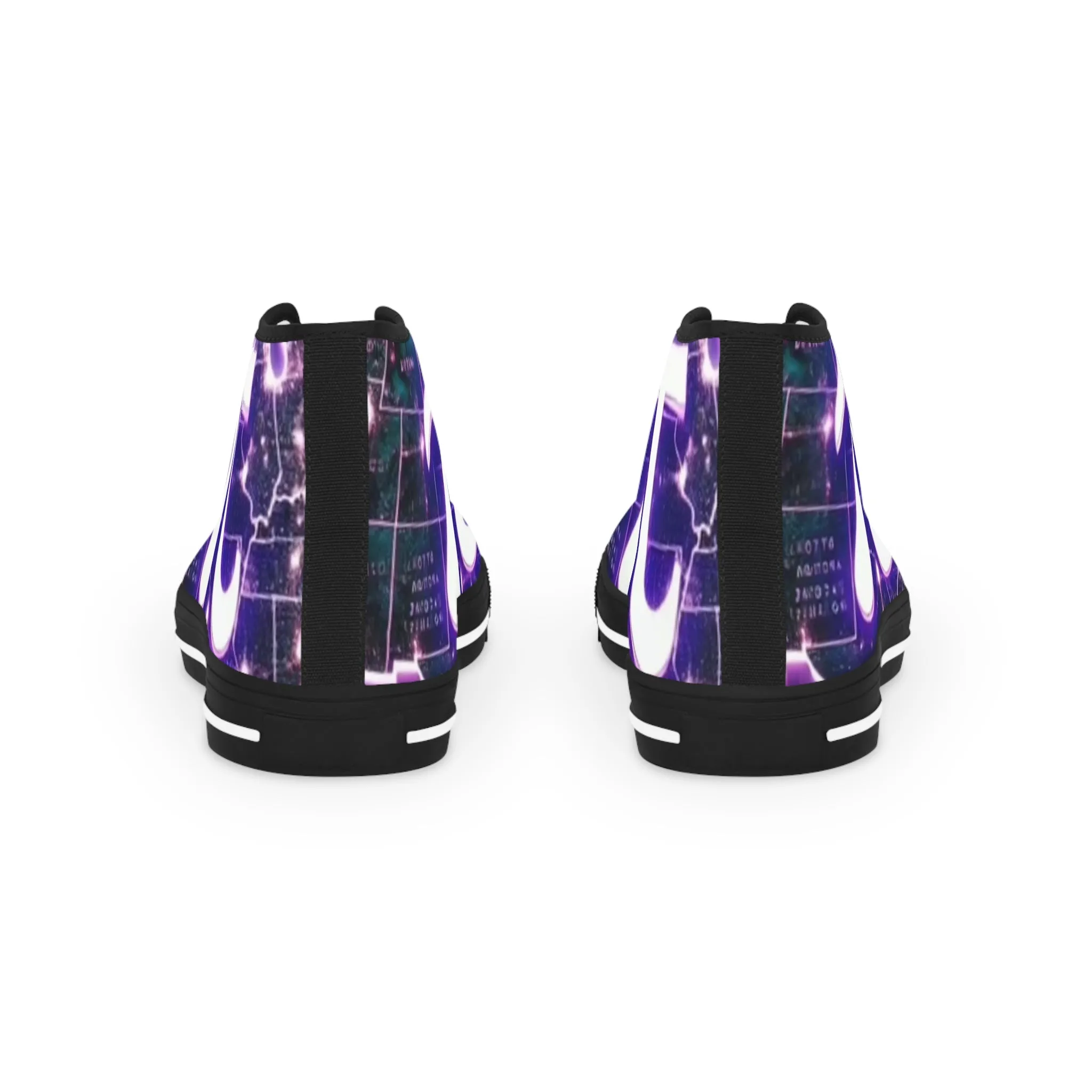 Cosmic Pi High Top Sneakers for Math Lovers - Stylish & Unique Footwear