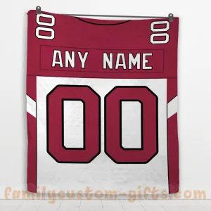 Custom Premium Quilt Blanket Arizona Jersey American Football Personalized Quilt Gifts for Her & Him