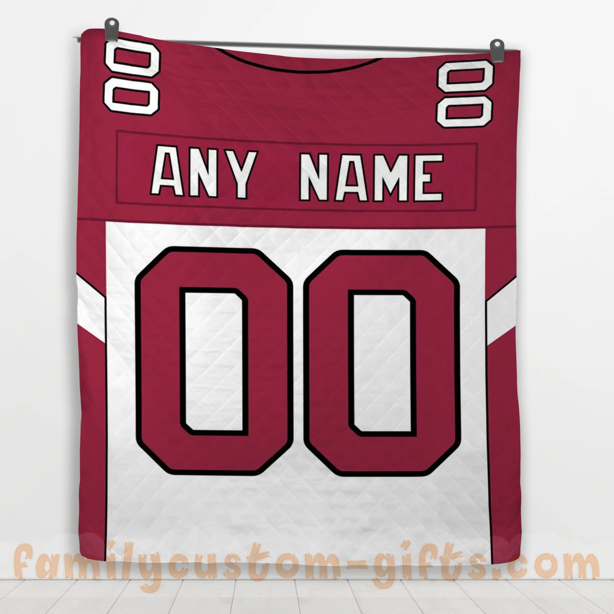 Custom Premium Quilt Blanket Arizona Jersey American Football Personalized Quilt Gifts for Her & Him