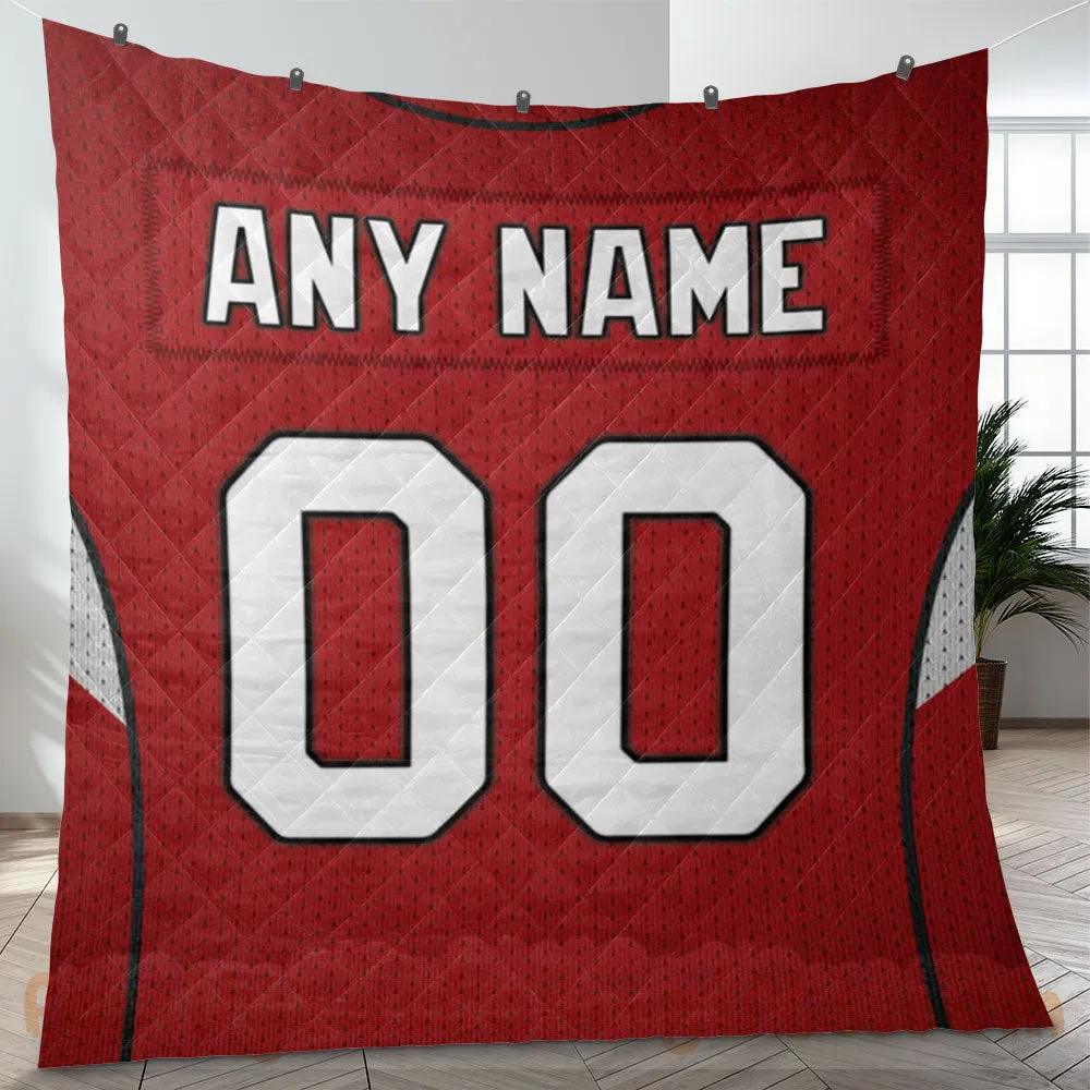 Custom Premium Quilt Blanket Arizona Jersey American Football Personalized Quilt Gifts for Her & Him