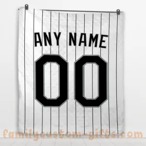 Custom Premium Quilt Blanket Chicago Jersey Baseball Personalized Quilt Gifts for Her & Him