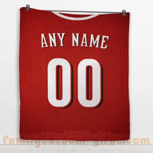 Custom Premium Quilt Blanket Cincinnati Jersey Baseball Personalized Quilt Gifts for Her & Him