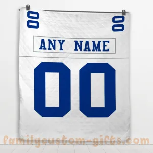 Custom Premium Quilt Blanket Dallas Jersey American Football Personalized Quilt Gifts for Her & Him