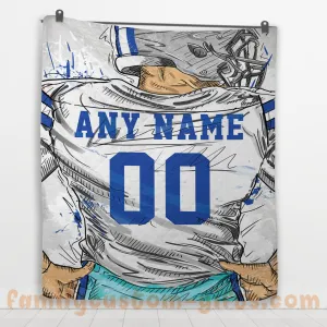 Custom Premium Quilt Blanket Dallas Jersey American Football Personalized Quilt Gifts for Her & Him