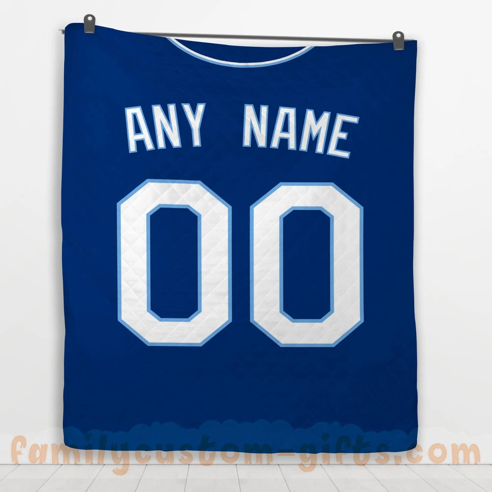 Custom Premium Quilt Blanket Kansas City Jersey Baseball Personalized Quilt Gifts for Her & Him
