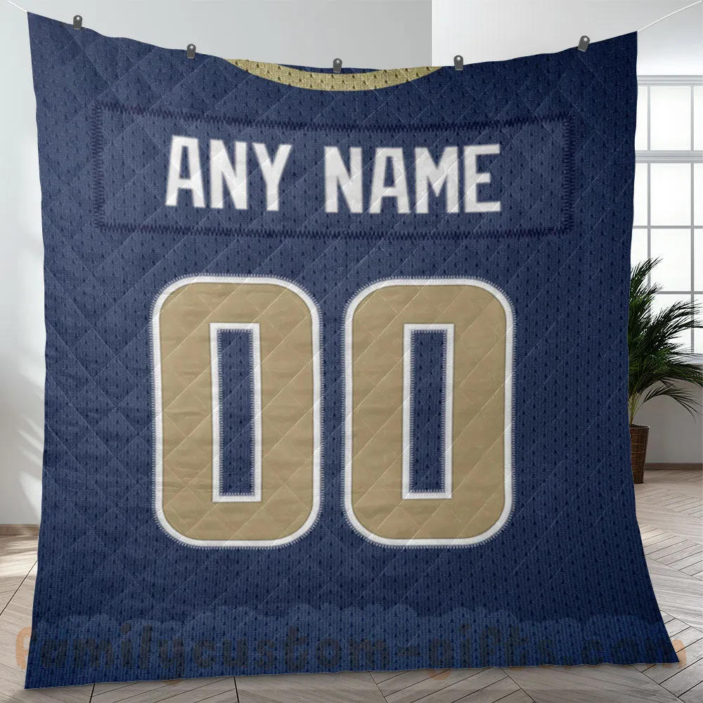 Custom Premium Quilt Blanket Los Angeles Jersey American Football Personalized Quilt Gifts for Her & Him